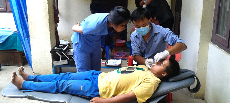 Volunteer with a medical project in Nepal