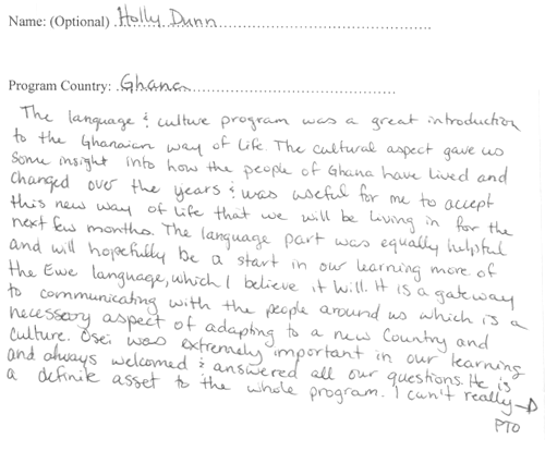 Volunteer in Ghana Reviews- Holly Dunn