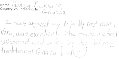 Volunteer in Ghana Reviews- Monica