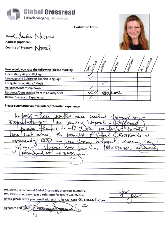 Volunteer in Nepal Reviews- Jessica Nelson